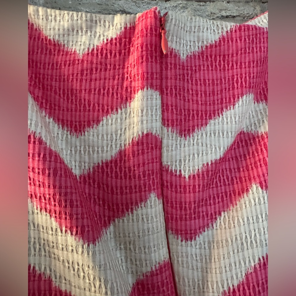 Taylor Pink and Cream Textured Dress - Picture 6 of 7